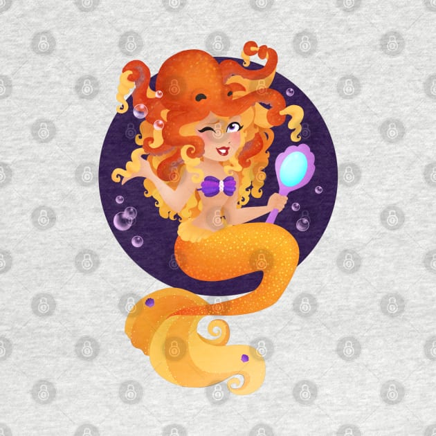 Orange Mermaid by Redheadkls